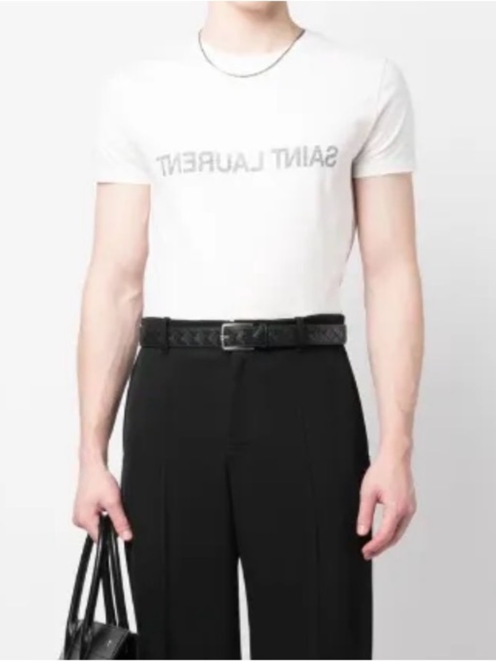 T-Shirt "Saint Laurent Reversed" - Blanc - SAINT LAURENT